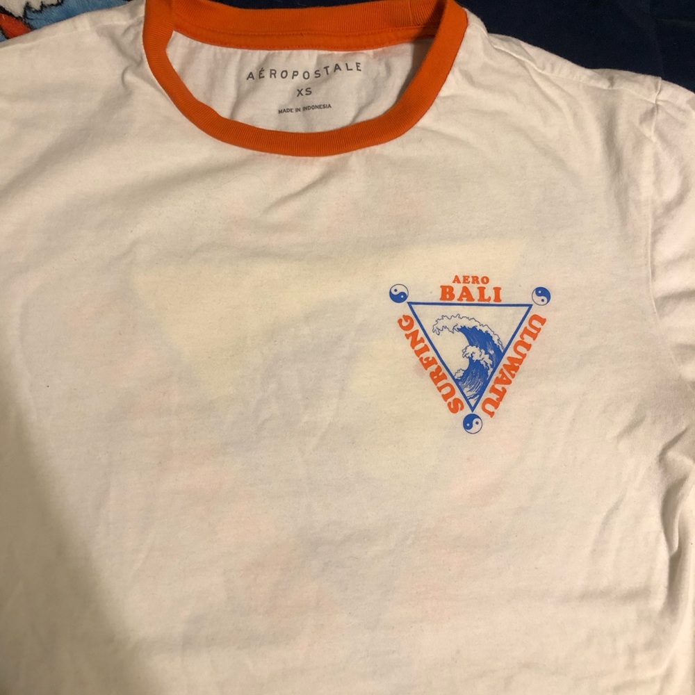 New Orange & White T shirt